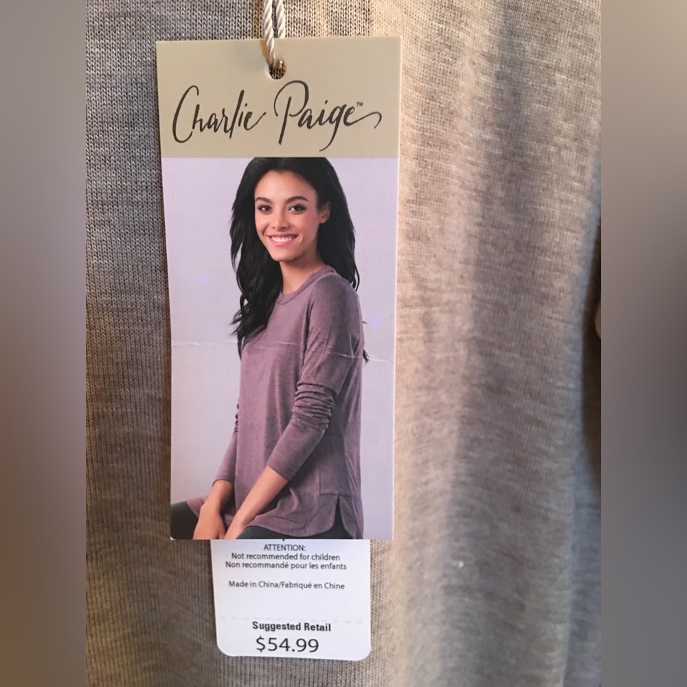 NWT silky long sleeve top
